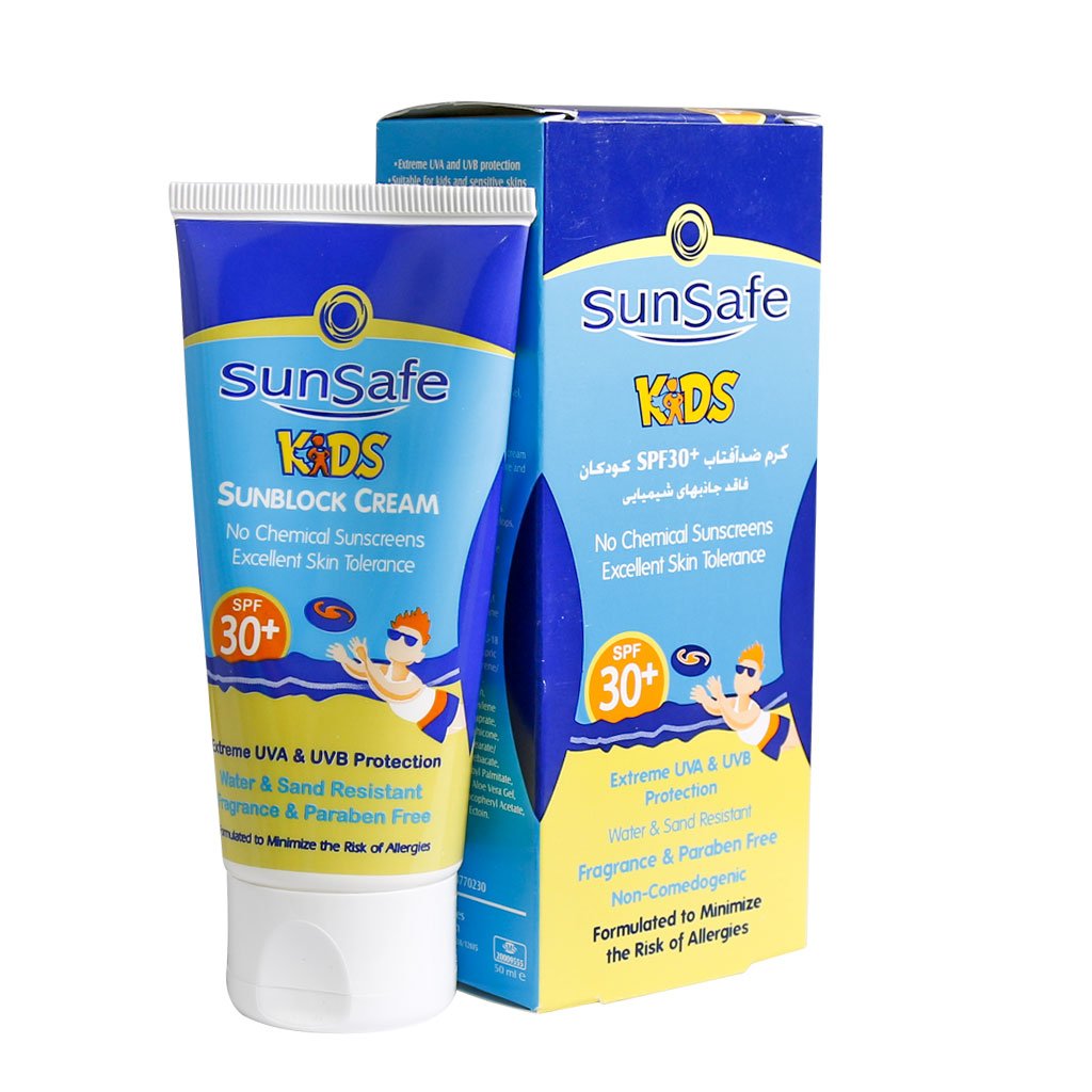 کرم ضدآفتاب کودکان SPF 30 سان سیف